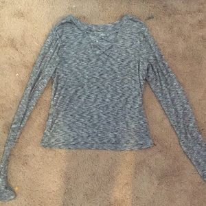 Long sleeve cropped top